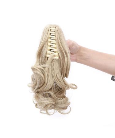 Buy S-NOILITE Voluminous Hair Extension - 30cm Wavy Ponytail Braid in Ash Blonde & Bleach Blonde | International Shipping - Buy Online on GoSupps.com