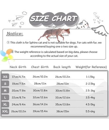 Shop Pumyporeity Sphynx Hairless Cat Clothes - Breathable Cotton Sweater T-Shirts & Vests for Kittens (Black XS) - Soft & Skin-Friendly Pet Outfits - Buy Online on GoSupps.com