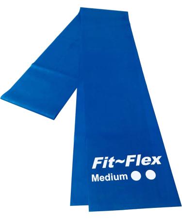 Fit-Flex Resistance Band - 2m Length - 3 Flex Options - Blue | Pilates Yoga Rehab - Buy Online on GoSupps.com