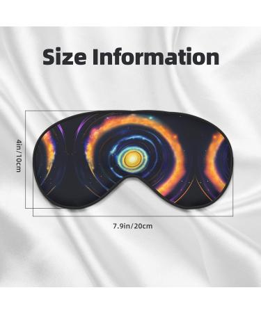 Space Spiral Cosmic Energy Print Eye Mask | Double-Sided Soft & Light Blocking for Better Sleep - Buy Online on GoSupps.com