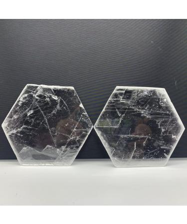 Crystal Natural Clear Gypsum Rhombus Shape Crystal Polished Stones Hand Carved Home Decoration Gifts Can be Used for JZIGTDEM - Buy Online on GoSupps.com
