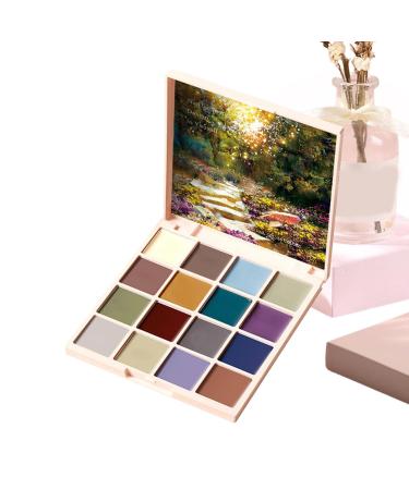 Gel Nail Polish Palette Gel Nail Polish Palette Gel Nail Polish Cream 16 Colours | Solid and Shiny Nail Polish Oil Paint Manicure Palette Nail Glue