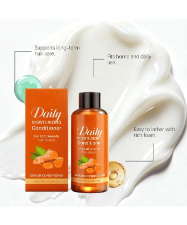  Nuvilo Ginger Shampoo with Ginger Root Extract and Allantoin - Nourishing and Moisturizing Cleanser for Dry Hair Reduces Breakage Suitable for Men and Women (2pcs) - Buy Online on GoSupps.com