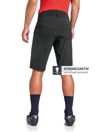 Sch ffel Men's Danube M Shorts - Water-Repellent Quick-Drying Cycling Shorts with Waistband Adjustment - Size 58 Black - Buy Online on GoSupps.com