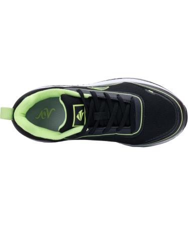Shop QAUPPE Women's Walking Shoes - Arch Support Wide Fit Orthotic Sneakers for Plantar Fasciitis Relief - Comfort & Style in Black/Green 9W - Buy Online on GoSupps.com