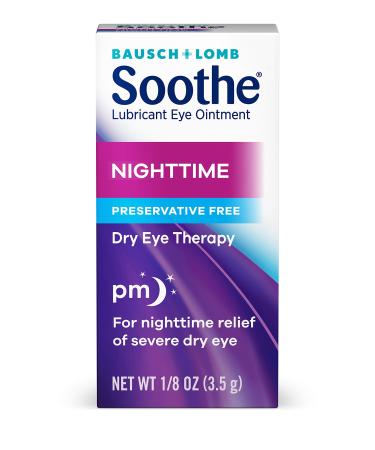 Bausch + Lomb Soothe Lubricant Nighttime Dry Eye Ointment, 0.12 Ounce (Pack of 1)