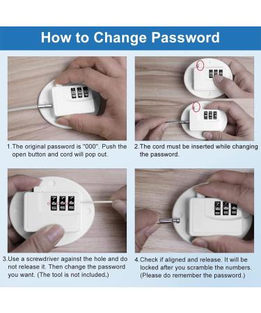 Skyzone Code Lock for Refrigerators & Windows - Child Safety Lock UPVC Window Lock No Drilling Key Cable Lock for Drawers - Buy Online on GoSupps.com