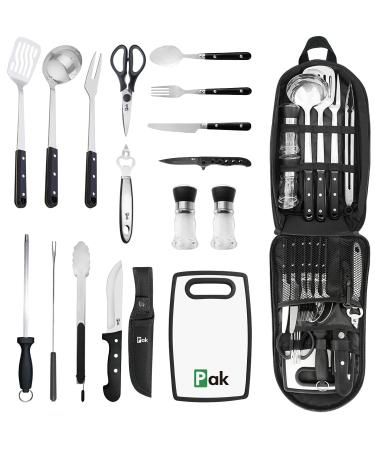 PAK Camping Cookware, Camp Kitchen, Camp Cookware, Camping Utensils Set, Camping Kitchen Set, Camping Cooking Set, Camping Cooking Utensils, Camping Cookware Set, Camping Accessories Cooking, RV Camp Deluxe Kit