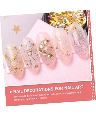 minkissy Nail Art Wire 48 Boxes Manicure Ornaments Nail Art Threads Manicure Threads Nail Metal Wire Manicure Metal Wire Nail Wire Nail Art Ornaments Manicure Wire Decorations Charm Alloy - Buy Online on GoSupps.com