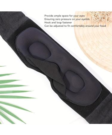 Memory Cotton 3D Contoured Cup Eye Patch Adjustable Strap Light Blocking Blink Freely Achieve Deeper Relaxation - Buy Online on GoSupps.com