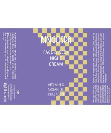 Buy BINGOSPA Night Cream with Vitamin C Argan Oil & Collagen for Face & Neck - 50g | Anti-Aging Moisturizer - Buy Online on GoSupps.com