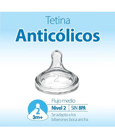 Dr. Brown's Level 2 Wide-Neck Baby Bottle Nipple - Medium Flow, 6 Count - Buy Online on GoSupps.com