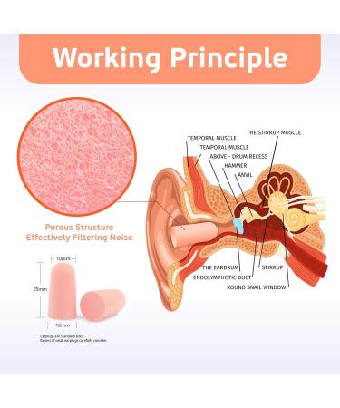 100Pcs Soft Foam Ear Plugs - Shuaiguoqi Slow Rebound Disposable Earplugs for Sleeping Noise Cancelling Study Shooting Travel (Pink) - International Shipping Available - Buy Online on GoSupps.com