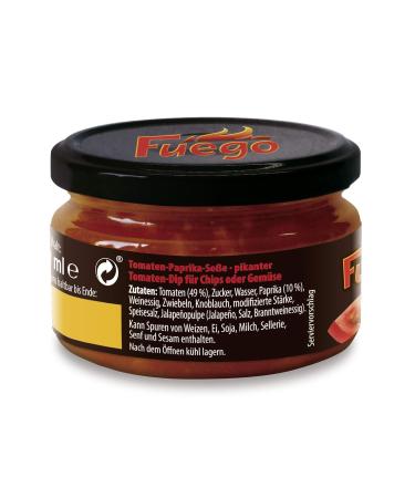 Fuego Salsa Dip Mild - Pack of 4 (200g Each) | Perfect for Dips & Snacks | International Shipping Available - Buy Online on GoSupps.com