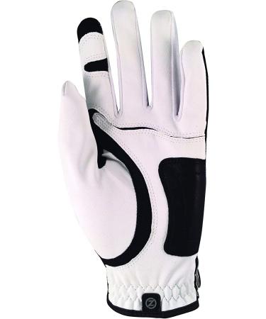 Zero Friction Men's Compression-Fit Golf Glove - White, Left Hand, Universal Fit - Buy Online on GoSupps.com