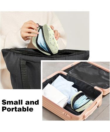 Sheep Print Sanitary Napkin Storage Bag - Portable Period Kit for Women and Teens - Menstrual Cup & Tampon Pouch - Buy Online on GoSupps.com
