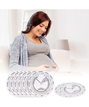 8Pcs Pregnancy Wheel Badge Card  Pregnancy Wheel Due Date Calculator for Doctors Midwives Nurses Pregnant Patients - Buy Online on GoSupps.com