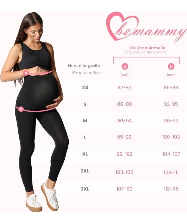 Be Mammy Maternity Leggings Tights XL Melange | BE20-230 - Women's Pregnancy Fashion - Buy Online on GoSupps.com