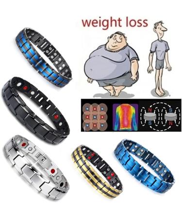 Titanium Power Magnetic Bracelet Carbon Fiber Bracelet 4 in 1 Titanium Magnetic Energy Armband Power Bio Bracelet Health Pain Relief Magnet Health Bracelets Men Bangle Style 2 - Buy Online on GoSupps.com