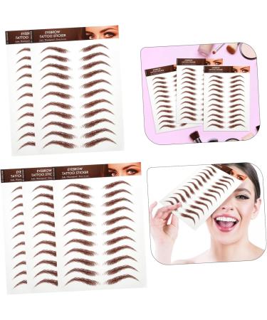 BIUDECO 5 Sheets Eyebrow Stickers Fake Eyebrows Eyebrow Sticker for Eyebrows Waterproof Eyebrow Waterproof - Buy Online on GoSupps.com