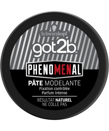 Got2b - PhenoMENal - P te Modelante Cheveux - Ne Colle Pas - R sultat Naturel - Fixation Contr l e - Coiffant Cheveux - Formule V gane - 96% d'ingredients d'origine naturelle - Pot 100 ml 100 ml (Lot de 1) - Buy Online on GoSupps.com