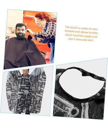 FRCOLOR 1 Set Brush Cape Set Barber Cape for Men Hairdressing Cape Hair Stylist Capes Hair Salon Cape Mens Apron Haircut Brush Dress Suits for Men Neck Duster Spa Smock Fabric Man 150X120CM - Buy Online on GoSupps.com