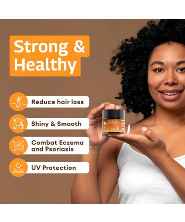 Quell Batana Oil for Hair Growth - Dr. Sebi 100ml | Raw Vitamin-Packed Oil for Damaged Hair & Skin | Smooth Texture & Encourages New Growth - Unscented All Hair Types - Buy Online on GoSupps.com
