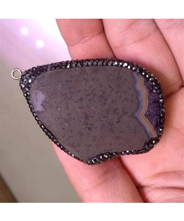 Amethyst Rough Stone Natural Amethyst Pendant Cluster Crystal Specimen 1pc - Buy Online on GoSupps.com