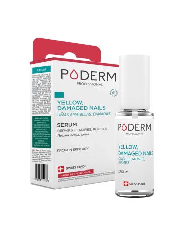 PODERM - Yellow & Damaged Nails - Improves the appearance of the nail - Clarifies Smooths & Nourishes the nail - 100% Natural Ingredients - Professional hand/foot care | Easy & Fast | Swiss Made