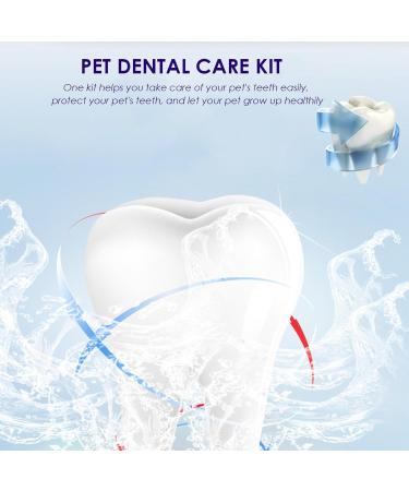 Visiblurry Cat Toothbrush & Pet Toothpaste Set | Essential Puppy Supplies for Home & Veterinary Care - Buy Online on GoSupps.com