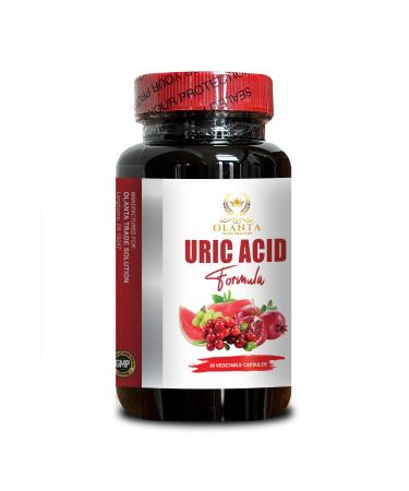 OLANTA TRADE SOLUTION URIC Acid Formula - Premium uric Acid Support Supplement Pomegranate and Turmeric Team Up to Tackle High Uric Acid Levels - 1 Bottle 60 Capsules