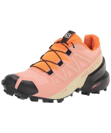 Salomon Women's Speedcross 5 Trail Running Shoes 8 Blooming Dahlia/Black/Vibrant Orange