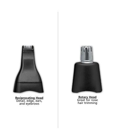 Wahl Micro Groomsman Personal Pen Trimmer - Hygienic Grooming Tool with Interchangeable Heads for Eyebrows, Neckline, Nose, Ears - Model 3023284 - Buy Online on GoSupps.com