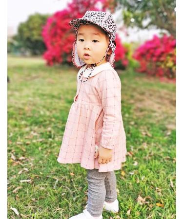 weVSwe Baby Toddler Sun Hat UPF 50+ Swim Cap with Flap Neck Protection & Adjustable Chin Straps - Pink Leopard, 0-6 Months - Buy Online on GoSupps.com