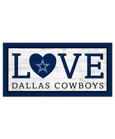 Fan Creations NFL Dallas Cowboys Unisex Dallas Cowboys Love Sign, Team Color, 6 x 12