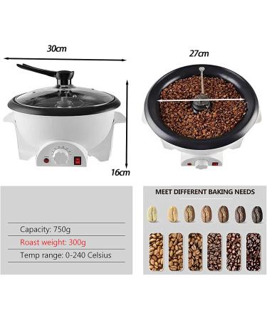 Home Coffee Roaster 1200W Electric Coffee Roaster For Coffee Beans Nuts Peanuts Cashews Chestnuts 0-240 C Non-stick Coating Coffee Roaster Shop/Home Red - Buy Online on GoSupps.com