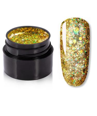 Glitter Diamond Gel Nail Polish Bright For Glitter Painting Nail Art Design Poly UV Top Base Primer For Manicure (2)