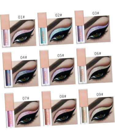 Healvian 3 Pcs Glow Eye Powder Eye Shadow Glitter Eyeshadow Glitter Liquid Eyeliner Shimmer Eyeliners - Buy Online on GoSupps.com