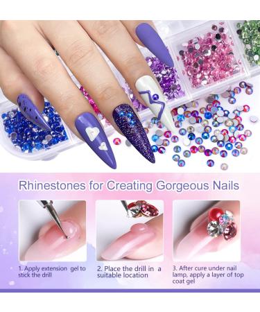Complete Poly Gel Nail Kit - 10 Colors UV Lamp & Accessories for DIY Manicure | Perfect Gift for Beginners & Home Use - Buy Online on GoSupps.com