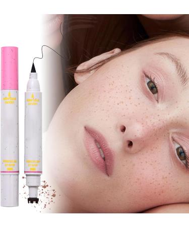 Fake Freckles Dot Pen Water Resistant 2 in 1 Fake Freckles & Eyeliner Long Hold Natural Look for Women and Young Girls Skin Beauty - Buy Online on GoSupps.com