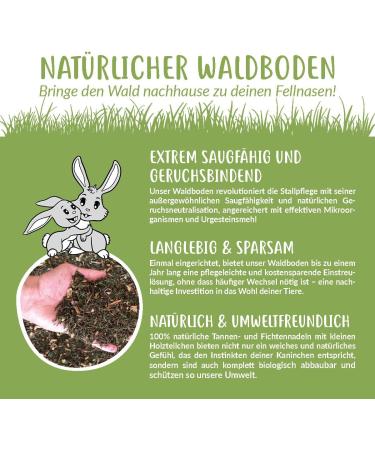 HEULAND Forest Floor Bedding - Natural 10KG for Rabbits Guinea Pigs Chickens & Rodents - Eco-Friendly Pet Care - Buy Online on GoSupps.com