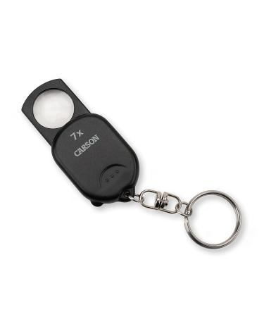 Carson Clip & View Pop-Up Retractable 7X Aspheric Keychain Magnifier (GN-70) 1 Pop-Up Keychain Magnifier (GN-70)