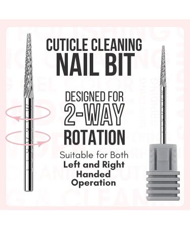 Makartt Nail Drill Bit Cuticle Bit for Nail Drill 3/32" Safety Carbide Nail Cleaner Bit for Nail Prep  Nail Trimmer  Professional Nail Art Tools for Manicure Needle Shape Fine-F Needle shape-F - Buy Online on GoSupps.com