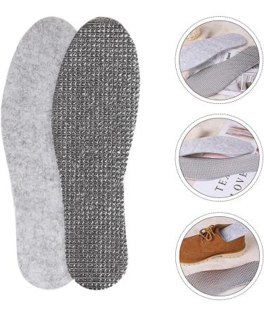 Warm Lambs Wool Insoles 3 Pairs Unisex Memory Foam Foot Comfort | Double-Sided Aluminum Foil & Non-Woven Fabric - Buy Online on GoSupps.com