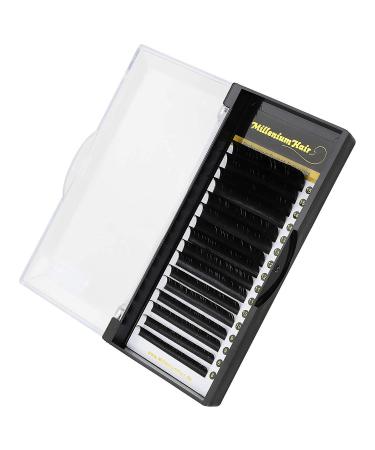Millenium -Hair Silk lashes - silk eyelashes - D -curl - 0.07 mm strength - volume technology - Mixed lengths 8-15mm - 16 stripes D -curl 0.07mm