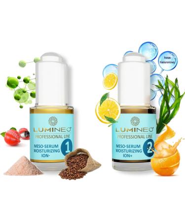 Lumineo Galvanic Face Serums (Set) | Face serum intensive hydration cream for ultrasonic devices facial massagers with ion - Buy Online on GoSupps.com