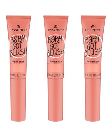 Essence Baby Got Blush Liquid Blush Rouge No. 40 Nude Expresser result quick -drying natural vegan oil -free without parabens without microplastics 3 -pack (3x10ml) 40 Coral Crush 10 ml (3 Pack) - Buy Online on GoSupps.com