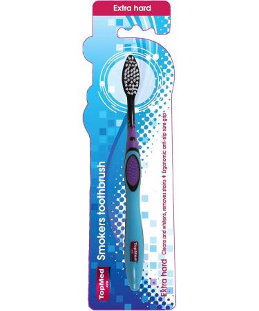 Buy Top Med ETS Smokers Toothbrush - Extra Hard (Purple & Blue) - International Shipping Available - Buy Online on GoSupps.com