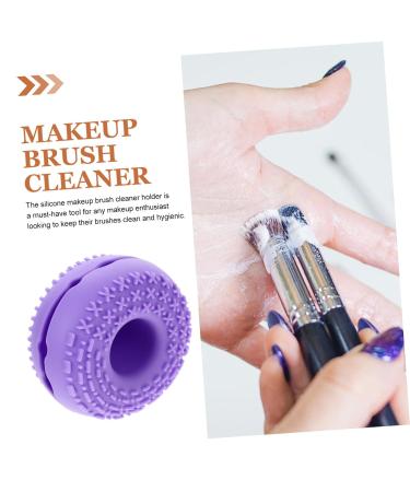 Buy Hemoton Makeup Brush Cleaning Pad Effective Brush Cleaner & Washer 8.3x8.3cm Purple Scrubber for Flawless Makeup - Buy Online on GoSupps.com