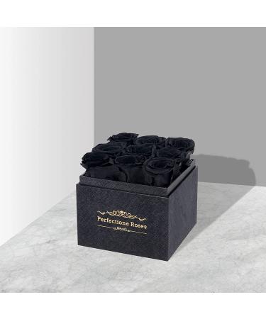 Perfectione Roses - Long-lasting Black Real Roses in a Box for Her | Birthday, Anniversary, Mother's Day Gift - Buy Online on GoSupps.com